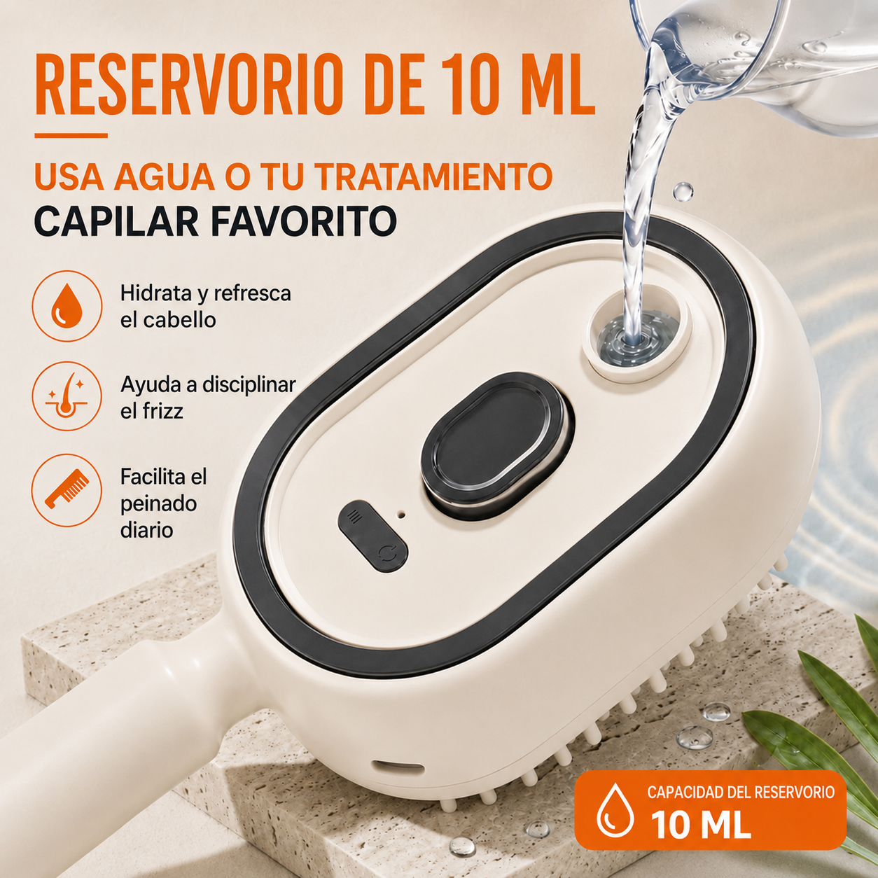 Cepillo anti-nudos y anti-frizz