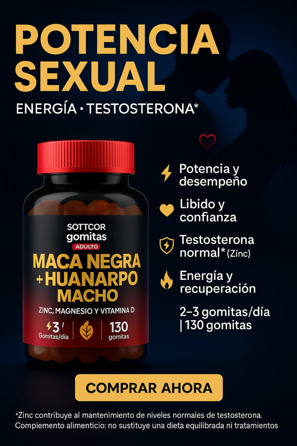 Maca Negra y Huanarpo Macho = POTENCIADOR SEXUAL