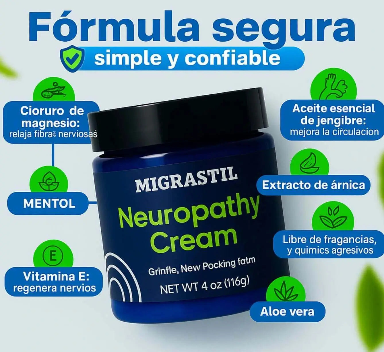 Neuropathy Cream – Alivio Rápido para el Dolor Nervioso