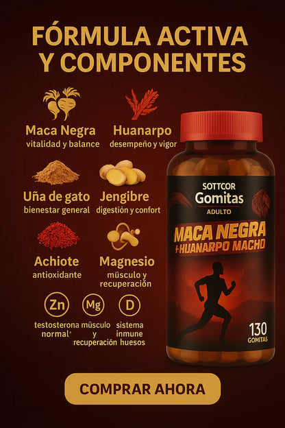 Maca Negra y Huanarpo Macho = POTENCIADOR SEXUAL