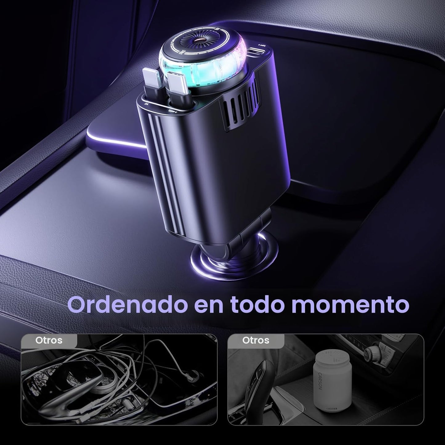 Cargador de Auto Starlight Pro 6 en 1