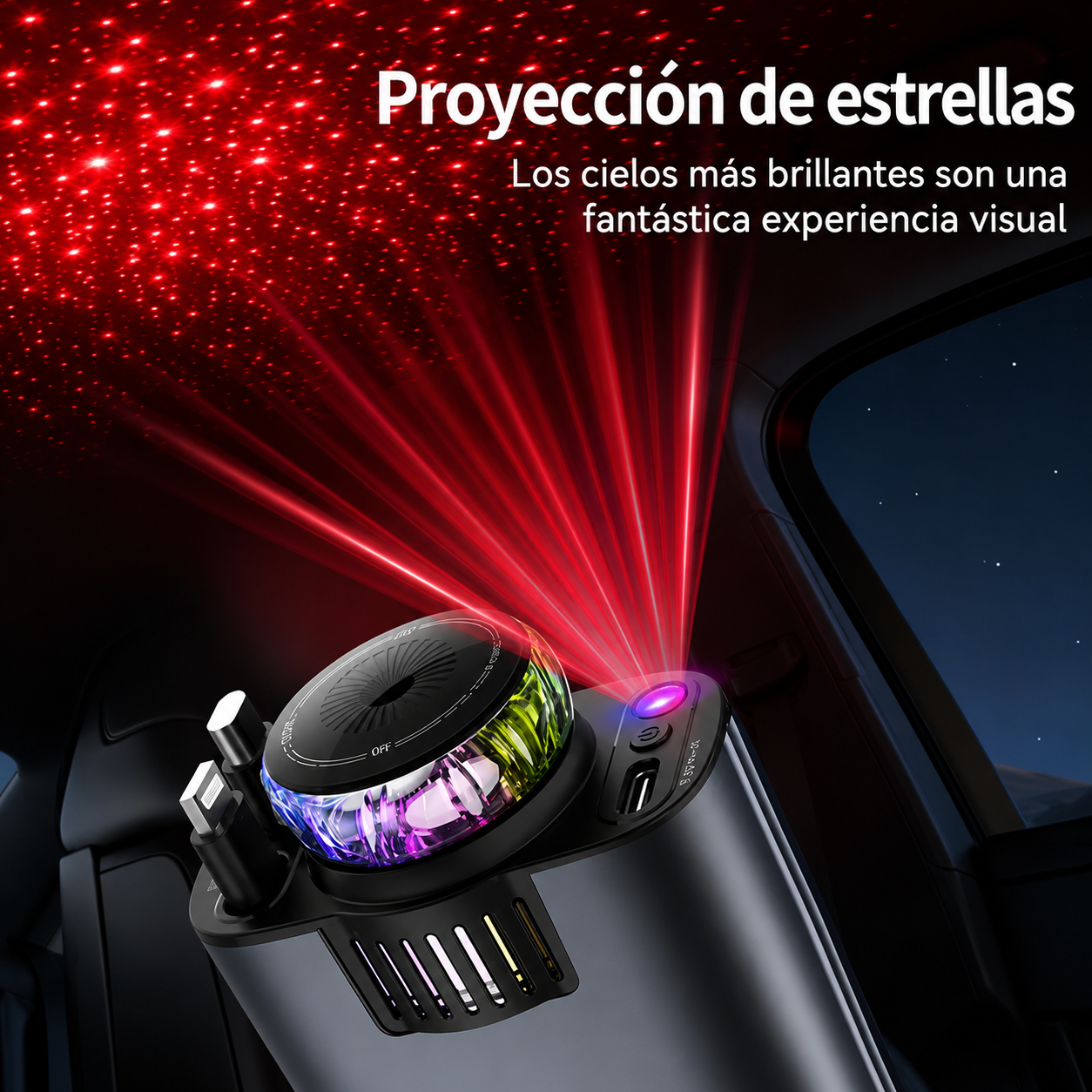 Cargador de Auto Starlight Pro 6 en 1