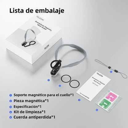 🧲 Soporte de Cuello Magnético POV – Manos Libres 360°